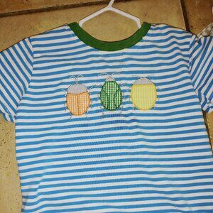 Trotter Street Kids Applique Beetle Shirt